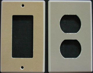 Crackle glazed custom switch cover plates