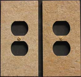 Tiled in ceramic receptacle covers