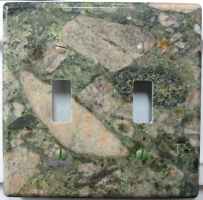Double granite switch plate