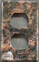 Tan Brown granite switch plate