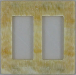 Magnetic Honey Onyx switch plate